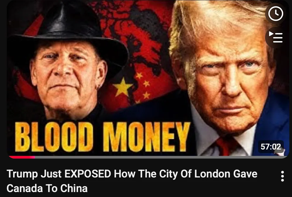 Trump Just EXPOSED How The City Of London Gave Canada To China