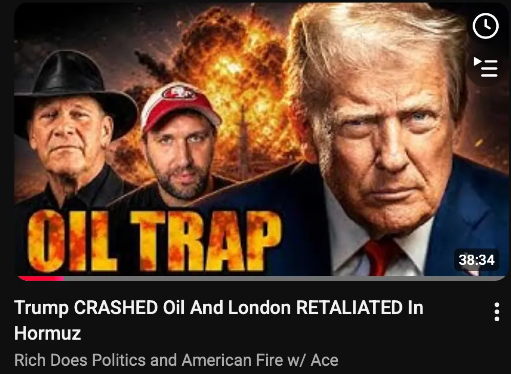 Trump CRASHED Oil And London RETALIATED In Hormuz